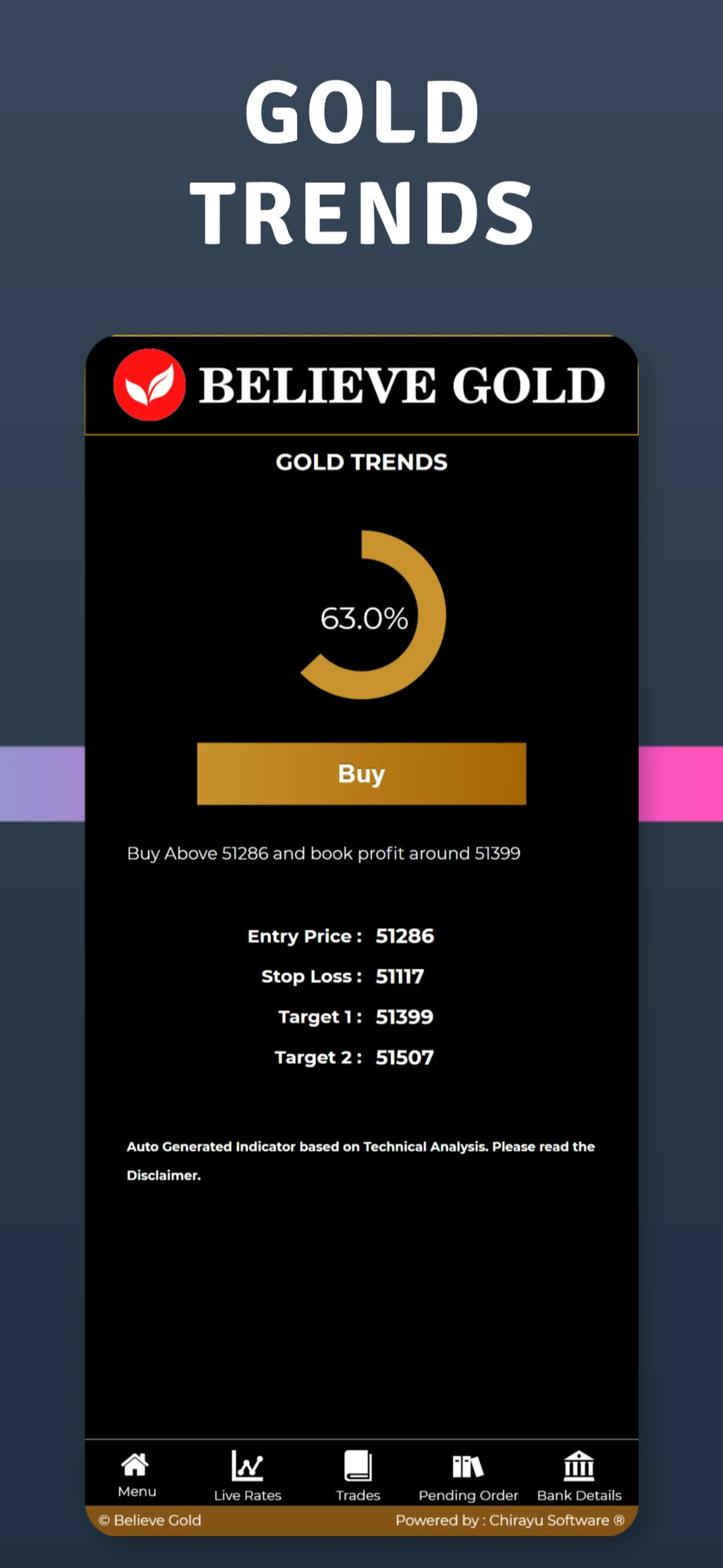 Believe Gold screenshot
