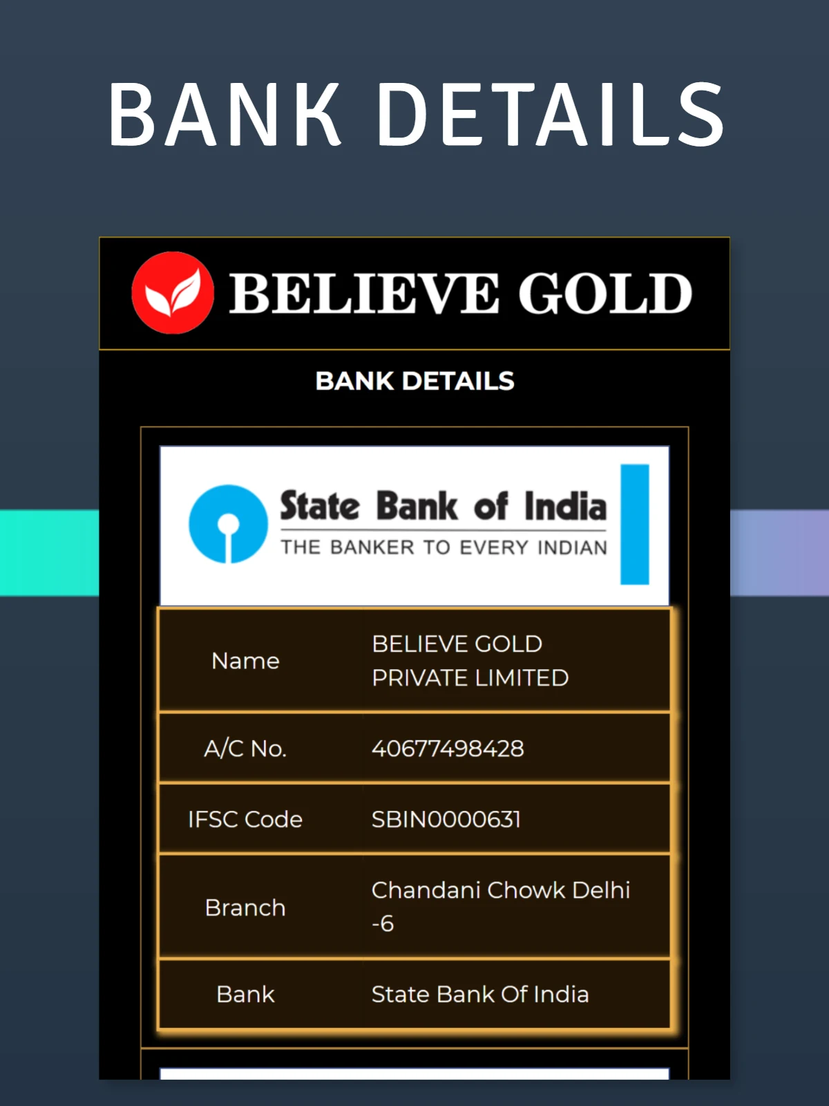 Believe Gold screenshot