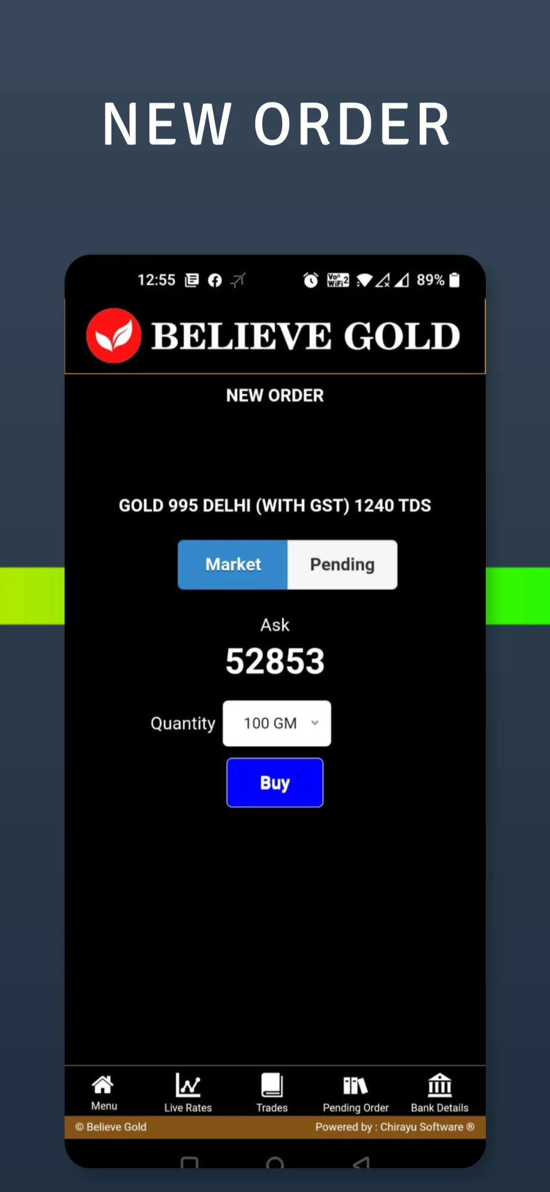 Believe Gold screenshot